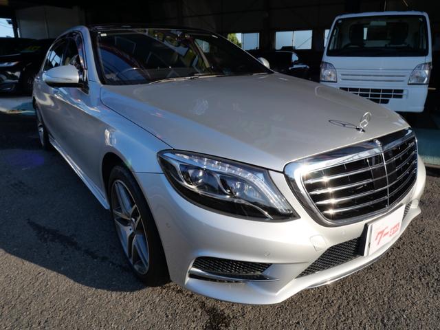 Ｓクラス Ｓ５５０ロング　本革パワーシート　ナビ　フルセグ　全方位モニター　オートトランク　スマートキー　プッシュスタート　パワーウィンドウ　パワーステアリング（4枚目）