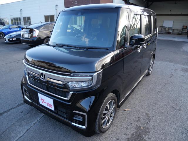 Ｎ－ＢＯＸカスタム Ｌ　スマートキー　プッシュスタート　ナビ　フルセグ　ＥＴＣ　左側電動スライドドア　パーキングセンサー　パワーステアリング　パワーウインドウ（2枚目）