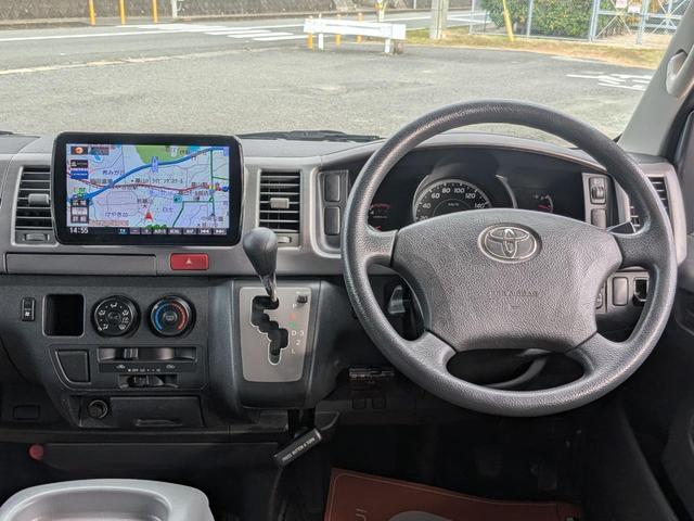 ハイエースバン ロングスーパーGL ★1型★ワンオーナー★新品オープンカントリータイヤ★9インチフローティングナビ★バックカメラ★リアシートベルト★フルセグTV★BT★バックカメラ★Wエアコン★キーレス★ディーゼルターボ★両側スライド★(53枚目)