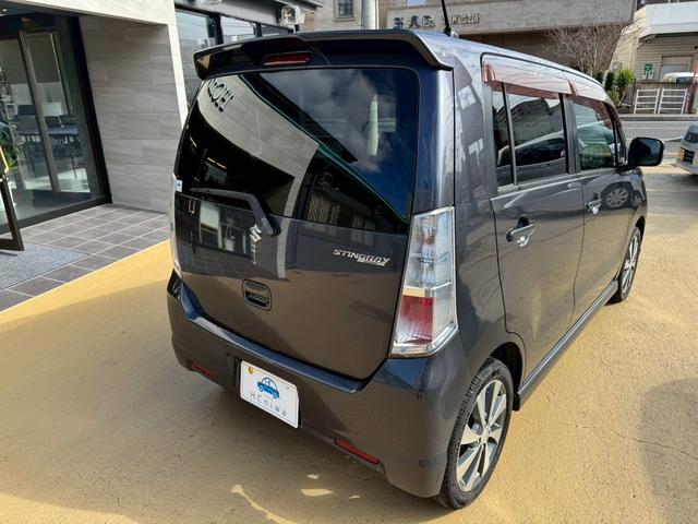 ワゴンRスティングレー リミテッドII ナビ地デジTV スマートキー ETC プッシュスターター 電動格納ドアミラー ベンチシート HIDヘッドライト 純正エアロ アルミホイール(28枚目)