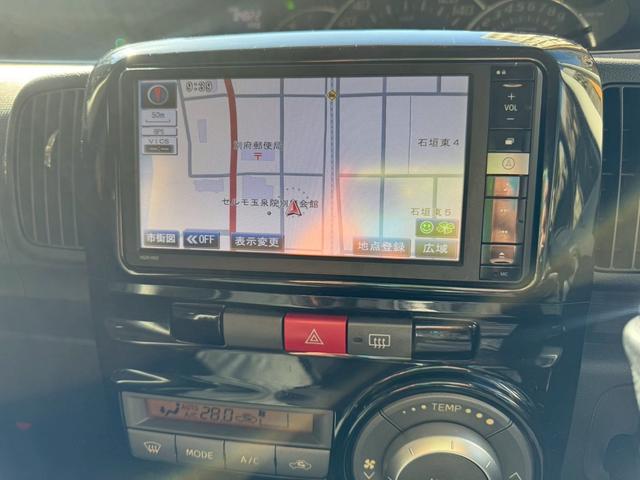 タント カスタムX ナビ地デジTV Bluetooth 片側電動スライドドア スマートキー オートエアコン ベンチシート 電動格納ドアミラー HIDヘッドライト 純正エアロ 純正14インチアルミホイール(8枚目)