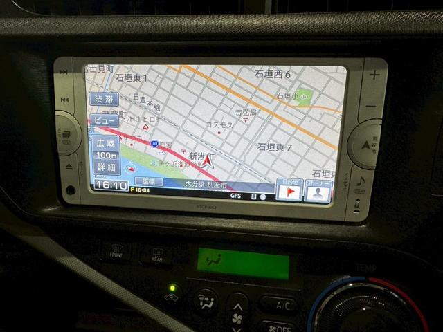 アクア Ｓ　ナビ地デジＴＶ　スマートキー　ＥＴＣ　プッシュスターター　電動格納ドアミラー　オートエアコン　タイミングチェーン（6枚目）