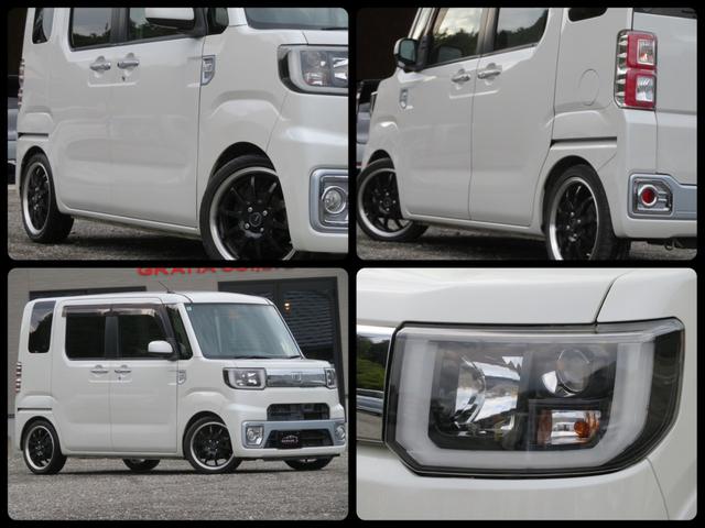 ウェイク X ファインセレクションSA ターボ ローダウン 16AW 社外マフラー ETC バックカメラ フロントタイヤ2本新品 フルセグナビ Bluetooth DVD再生 衝突被害軽減システム 片側電動スライドドア スマートキー(6枚目)