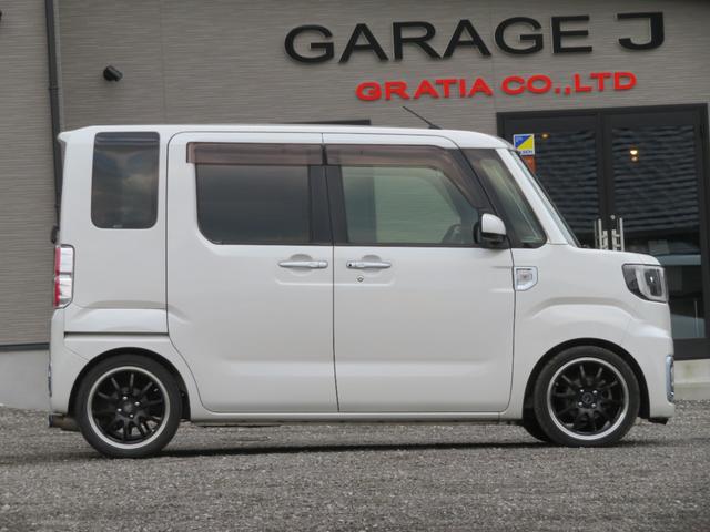 ウェイク X ファインセレクションSA ターボ ローダウン 16AW 社外マフラー ETC バックカメラ フロントタイヤ2本新品 フルセグナビ Bluetooth DVD再生 衝突被害軽減システム 片側電動スライドドア スマートキー(10枚目)