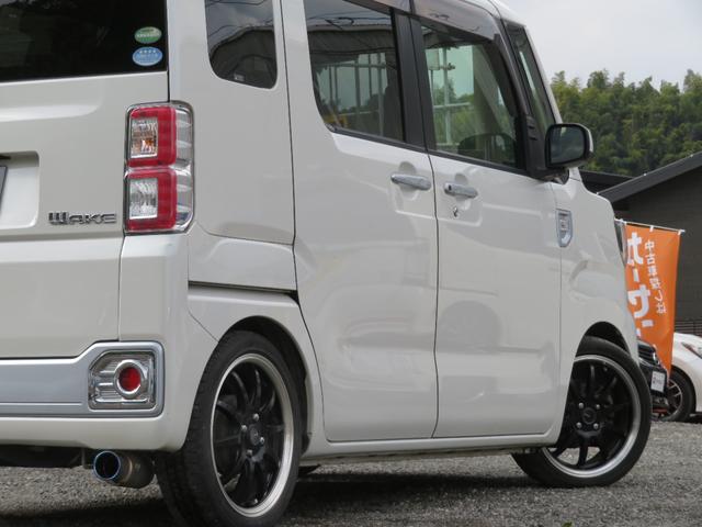 ウェイク X ファインセレクションSA ターボ ローダウン 16AW 社外マフラー ETC バックカメラ フロントタイヤ2本新品 フルセグナビ Bluetooth DVD再生 衝突被害軽減システム 片側電動スライドドア スマートキー(29枚目)