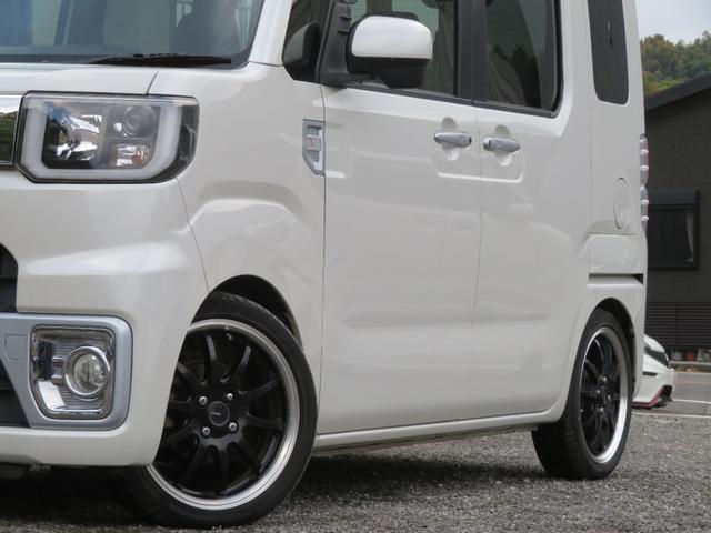 ウェイク X ファインセレクションSA ターボ ローダウン 16AW 社外マフラー ETC バックカメラ フロントタイヤ2本新品 フルセグナビ Bluetooth DVD再生 衝突被害軽減システム 片側電動スライドドア スマートキー(33枚目)