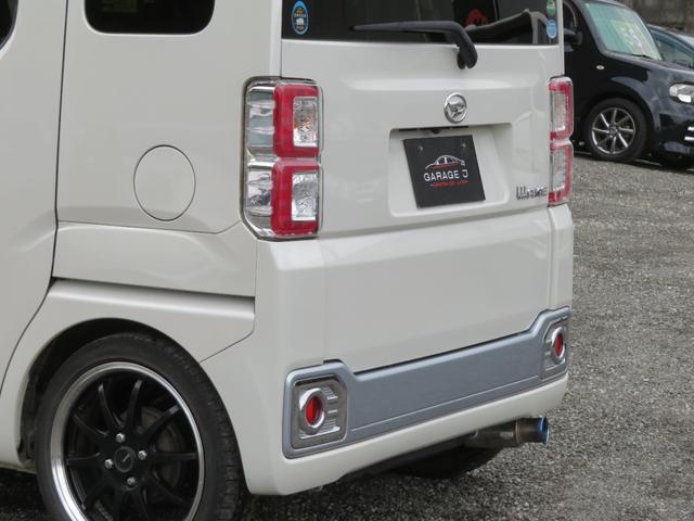 ウェイク X ファインセレクションSA ターボ ローダウン 16AW 社外マフラー ETC バックカメラ フロントタイヤ2本新品 フルセグナビ Bluetooth DVD再生 衝突被害軽減システム 片側電動スライドドア スマートキー(35枚目)