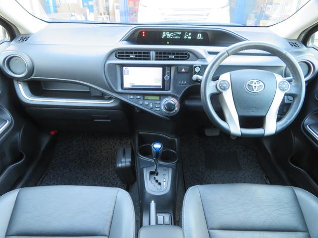 アクア Gブラックソフトレザーセレクション SDナビ フルセグTV Bluetooth プッシュスタート ECOMOOD 1年保証 バックカメラ EVMOOD ETC キーレス2本 電動格納ミラー(35枚目)