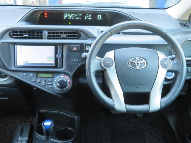 アクア Gブラックソフトレザーセレクション SDナビ フルセグTV Bluetooth プッシュスタート ECOMOOD 1年保証 バックカメラ EVMOOD ETC キーレス2本 電動格納ミラー(36枚目)