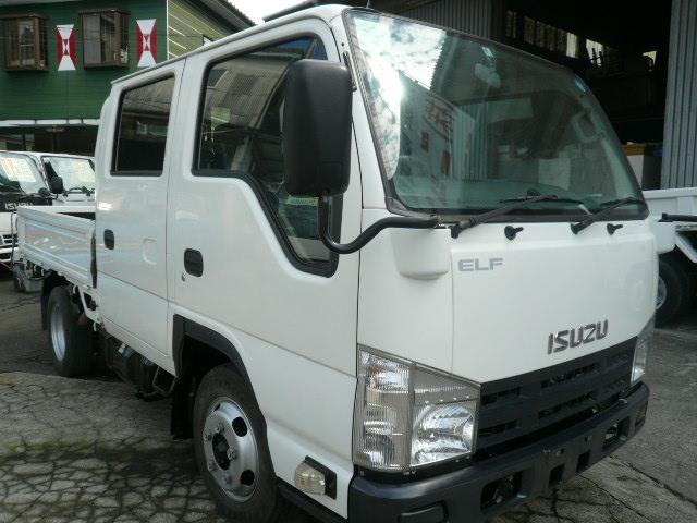 エルフトラック 　２ｔ積　全低床Ｗキャブ　荷台床板内寸２０７×１６１　ＮＯｘ・ＰＭ適合　ＴＫＧ－ＮＪＲ８５Ａ（2枚目）