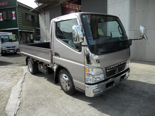 キャンター 　２ｔ　全低床平ボディカスタム　リアＷタイヤ　左電格ミラー　ワンオーナー車　Ｈ１８年からＨ２１年　Ｈ２７年からＲ６年記録簿あり（2枚目）