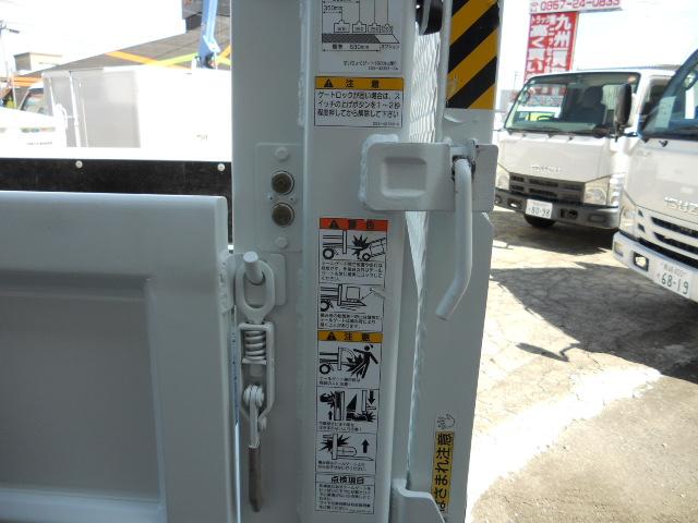 キャンター 全低床　２ｔ　垂直パワーゲート荷重６００ｋｇ　リアＷタイヤ　走行２９，０００Ｋ（14枚目）