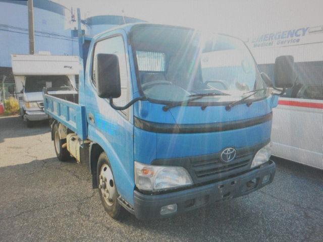 ダイナトラック フルジャストローダンプ　３ｔ　全低床ダンプ　左電格ミラー（2枚目）