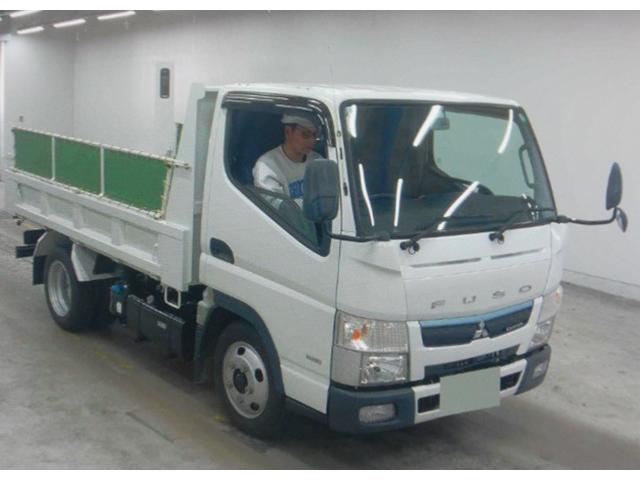 キャンター 全低床ダンプ　２ｔ　全低床ダンプ　荷台床ステン張加工　走行８０００Ｋ（2枚目）