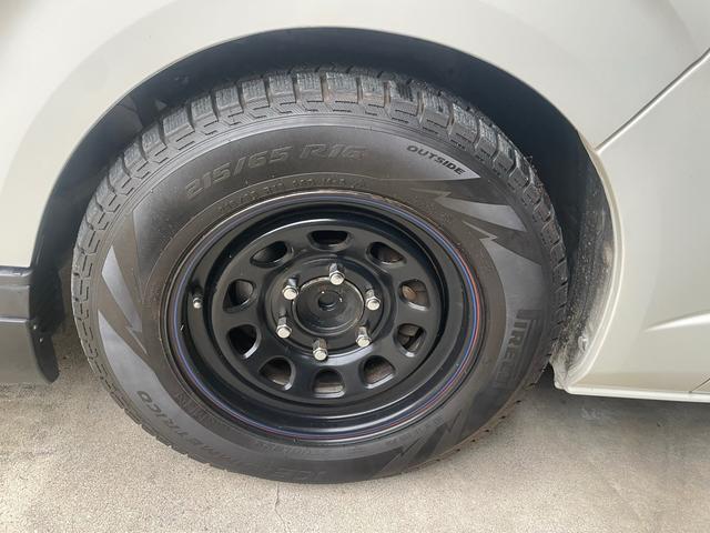 ハイエースバン ロングジャストローDX 社外マフラー 社外スピーカー バンパーガード テールランプガード ナビ 社外電格ミラー(17枚目)