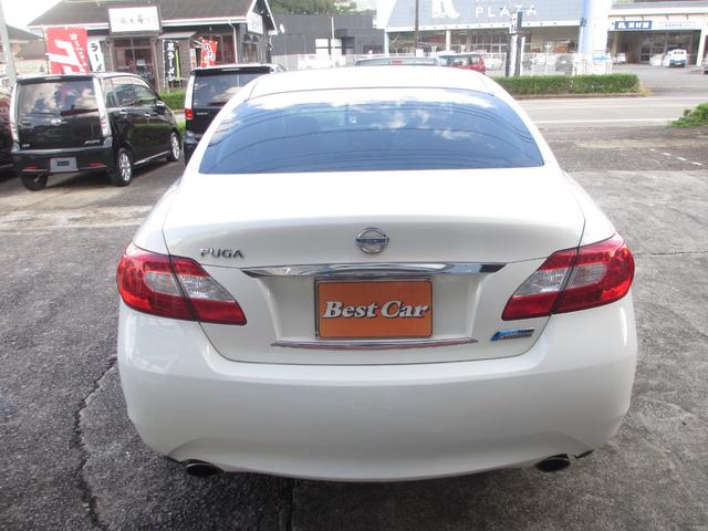 フーガハイブリッド Aパッケージ ハーフレザーシート スマートキー バックカメラ ETC 純正アルミ パワーシート ワンオーナー車(6枚目)