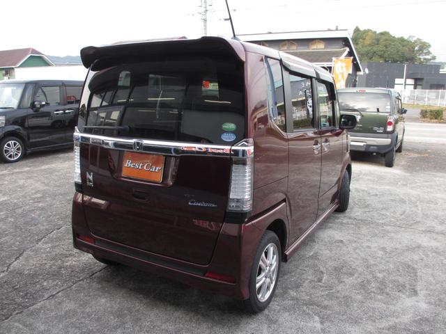 N-BOXカスタム G・Lパッケージ パワースライドドア スマートキー バックカメラ 純正エアロ 純正アルミ HIDライト(5枚目)