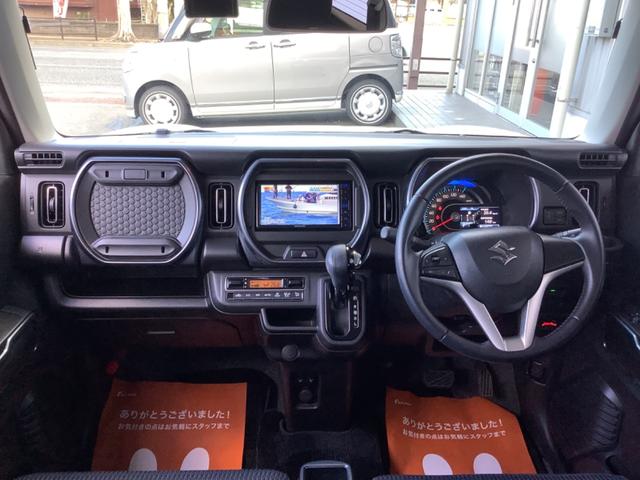 ハスラー Ｊスタイル　社外ナビ／フルセグＴＶ／Ｂｌｕｅｔｏｏｔｈ／バックカメラ／デュアルカメラブレーキサポート／前後ドライブレコーダー／新品ＯＰＥＮＣＯＵＮＴＲＹホワイトレター／ビルトインＥＴＣ車載器（3枚目）