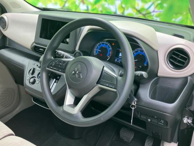 ｅＫワゴン Ｍ　保証書／イーアシスト（ミツビシ）／シートヒーター　前席／車線逸脱防止支援システム／ＵＳＢジャック／ＥＢＤ付ＡＢＳ／横滑り防止装置／アイドリングストップ／禁煙車／エアバッグ　運転席／エアバッグ　助手席（5枚目）