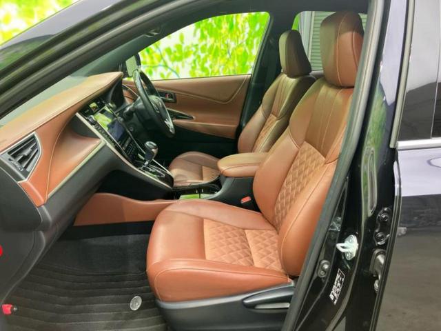 ハリアー プログレス　新品タイヤ／ＪＢＬ／保証書／純正　９インチ　ＳＤナビ／トヨタセーフティセンス／車線逸脱防止支援システム／シート　ハーフレザー／パーキングアシスト　バックガイド／電動バックドア　衝突被害軽減システム（6枚目）