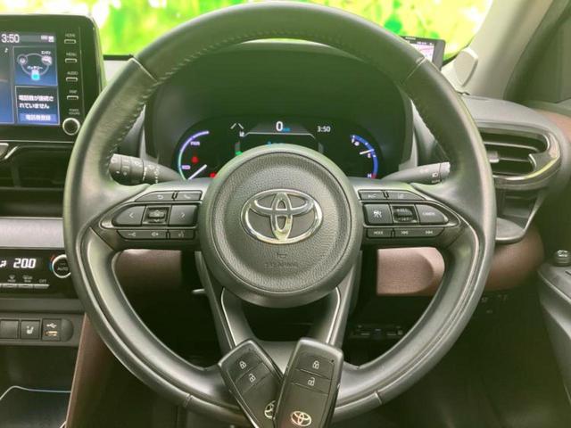 ヤリスクロス ハイブリッドＺ　新品タイヤ／ディスプレイオーディオ９インチ／トヨタセーフティセンス／シートヒーター　前席／パノラミックビューモニター／車線逸脱防止支援システム／シート　ハーフレザー　衝突被害軽減システム　全周囲カメラ（14枚目）