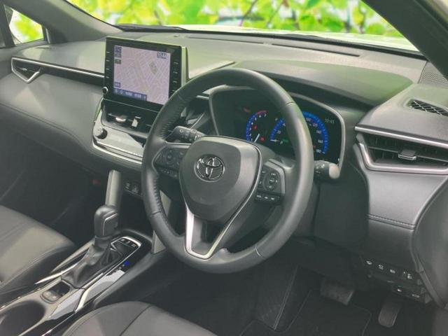 カローラクロス ハイブリッドZ 保証書/ディスプレイオーディオ+ナビ9インチ/トヨタセーフティセンス/シートヒーター 前席/パノラミックビューモニター/車線逸脱防止支援システム/パーキングアシスト バックガイド 衝突被害軽減システム(5枚目)