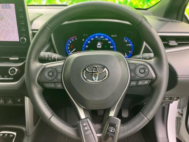 カローラクロス ハイブリッドZ 保証書/ディスプレイオーディオ+ナビ9インチ/トヨタセーフティセンス/シートヒーター 前席/パノラミックビューモニター/車線逸脱防止支援システム/パーキングアシスト バックガイド 衝突被害軽減システム(14枚目)