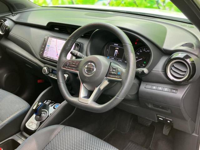 キックス Ｘ　新品タイヤ／保証書／純正　９インチ　ＳＤナビ／インテリジェントルームミラー／エマージェンシーブレーキ／シートヒーター　前席／アラウンドビューモニター／車線逸脱防止支援システム／シート　ハーフレザー（5枚目）