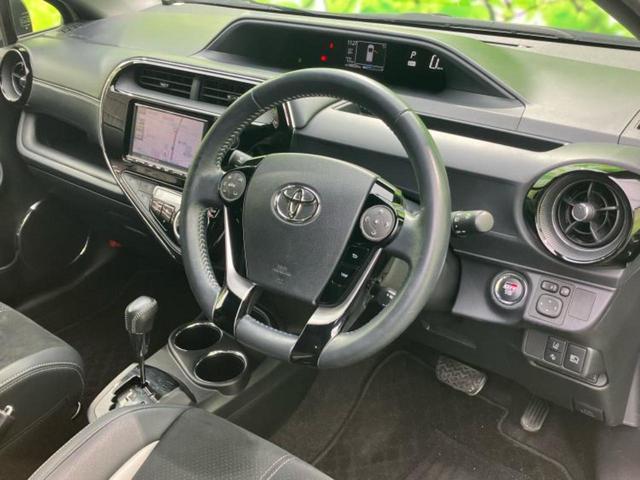 アクア G GRスポーツ 社外 SDナビ/トヨタセーフティセンス/車線逸脱防止支援システム/シート ハーフレザー/パーキングアシスト バックガイド/ヘッドランプ LED/Bluetooth接続/EBD付ABS バックカメラ(5枚目)