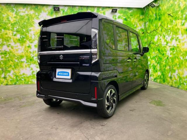 スペーシアカスタム ハイブリッドXS 保証書/セーフティサポート(スズキ)/両側電動スライドドア/シートヒーター 前席/車線逸脱防止支援システム/シート ハーフレザー/登録済未使用車/ヘッドランプ LED/EBD付ABS ワンオーナー(3枚目)