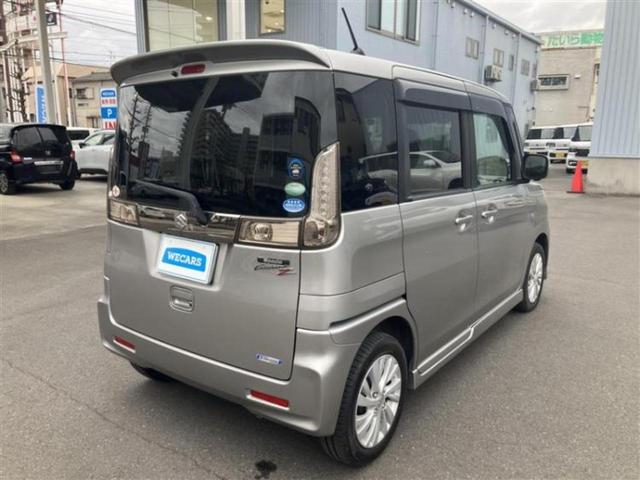 スペーシアカスタムＺ Ｚ　新品タイヤ／純正　ＳＤナビ／デュアルカメラブレーキサポート（スズキ）／電動スライドドア／シートヒーター　運転席／全方位モニター／車線逸脱防止支援システム／ドライブレコーダー　社外　全周囲カメラ　ＥＴＣ（3枚目）