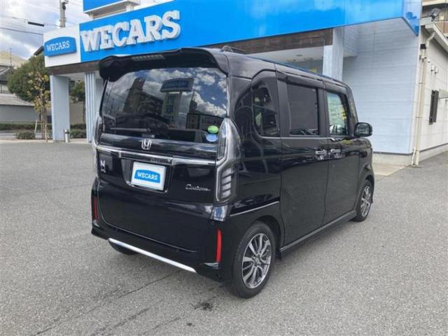 Ｎ－ＢＯＸカスタム Ｌ　新品タイヤ／純正　ＳＤナビ／衝突安全装置／電動スライドドア／シートヒーター／車線逸脱防止支援システム／ヘッドランプ　ＬＥＤ／ＥＴＣ／ＥＢＤ付ＡＢＳ／横滑り防止装置／アイドリングストップ　ワンオーナー（3枚目）
