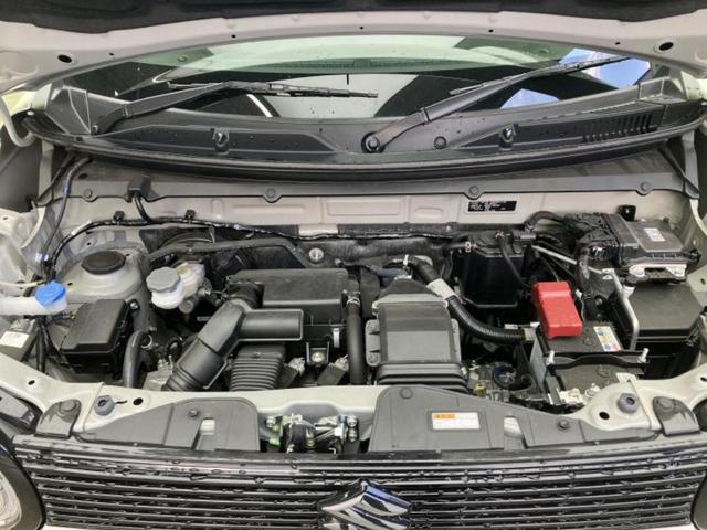 ハスラー タフワイルドターボ　保証書／純正　９インチ　ナビ／セーフティサポート（スズキ）／シートヒーター／全方位モニター／車線逸脱防止支援システム／ヘッドランプ　ＬＥＤ／ＥＢＤ付ＡＢＳ／横滑り防止装置／アイドリングストップ　ターボ（45枚目）