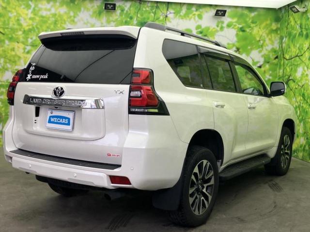 ランドクルーザープラド ４ＷＤ　ＴＸ　Ｌパッケージ　新品タイヤ／サンルーフ／保証書／社外　９インチ　ＳＤナビ／衝突安全装置／エアーシート　前席／パノラミックビューモニター／車線逸脱防止支援システム／シート　フルレザー／ドライブレコーダー　前後　革シート（3枚目）