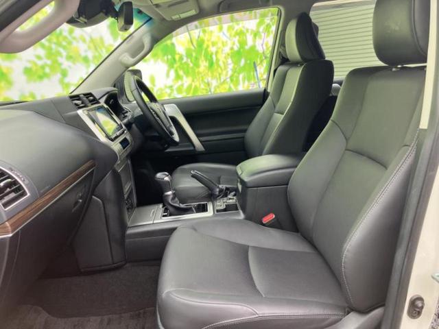 ランドクルーザープラド ４ＷＤ　ＴＸ　Ｌパッケージ　新品タイヤ／サンルーフ／保証書／社外　９インチ　ＳＤナビ／衝突安全装置／エアーシート　前席／パノラミックビューモニター／車線逸脱防止支援システム／シート　フルレザー／ドライブレコーダー　前後　革シート（6枚目）