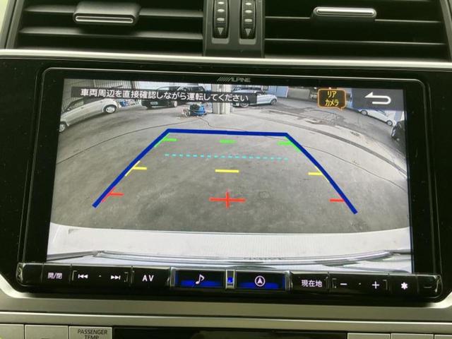 ランドクルーザープラド ４ＷＤ　ＴＸ　Ｌパッケージ　新品タイヤ／サンルーフ／保証書／社外　９インチ　ＳＤナビ／衝突安全装置／エアーシート　前席／パノラミックビューモニター／車線逸脱防止支援システム／シート　フルレザー／ドライブレコーダー　前後　革シート（12枚目）