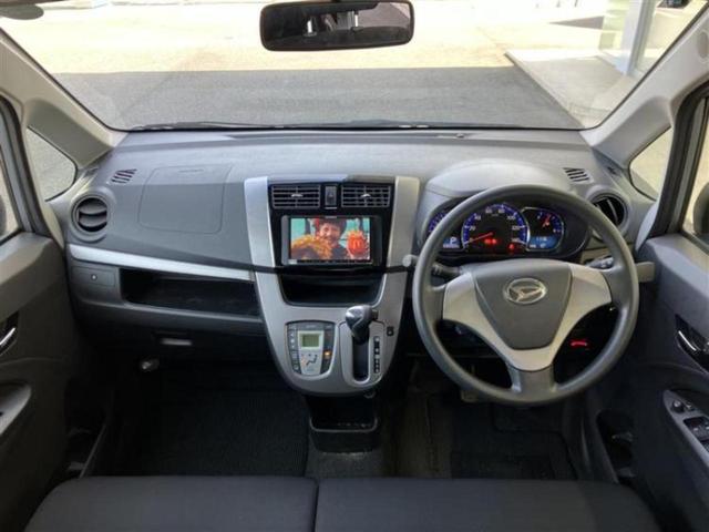 ムーヴ カスタムＸ　新品タイヤ／社外　ＳＤナビ／ヘッドランプ　ＬＥＤ／Ｂｌｕｅｔｏｏｔｈ接続／ＥＴＣ／ＥＢＤ付ＡＢＳ／アイドリングストップ／ワンセグＴＶ／ＤＶＤ／エアバッグ　運転席／エアバッグ　助手席／衝突安全ボディ（4枚目）