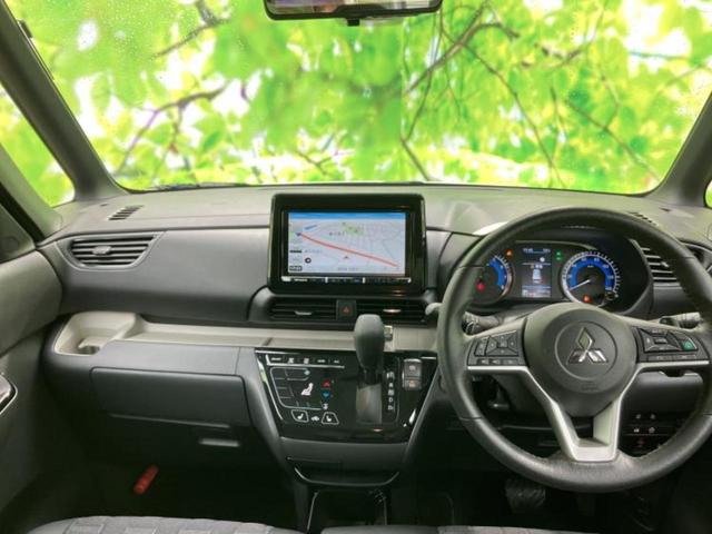 デリカミニ ４ＷＤ　Ｔプレミアム　保証書／社外　９インチ　メモリーナビ／デジタルルームミラー／イーアシスト（ミツビシ）／ハンズフリー両側電動スライドドア／シートヒーター　前席／マルチアラウンドモニター／車線逸脱防止支援システム　ターボ（4枚目）