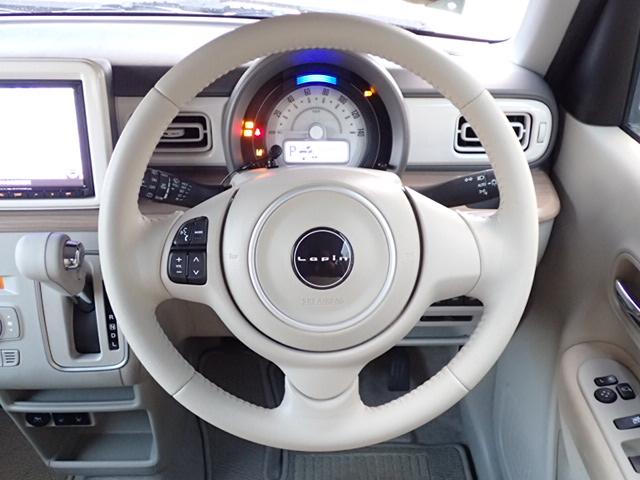 アルトラパン X 3型 全方位モニター付ナビ/サポカー デュアルセンサーブレーキサポート│ディスチャージ(HID)ヘッドランプ│ドライブレコーダー│ETC│14インチアルミホイール│USBソケット│本革巻ステアリングホイール(16枚目)