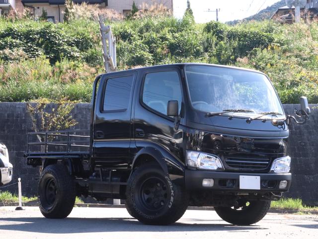 ダイナトラック Ｗキャブロング　ダブルキャブ　３インチボディリフト　オーバーフェンダー　後期ルックヘッドライト　　Ｒｒパイプフェンダー（43枚目）