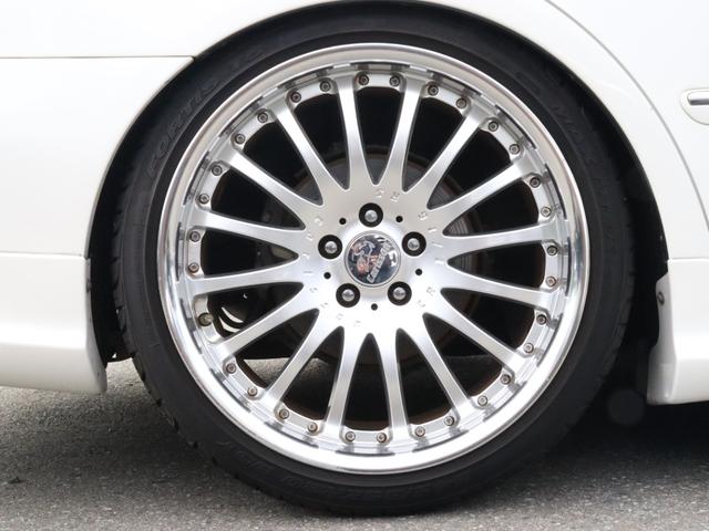 クラウン ロイヤルサルーン ベージュ本革シート サンルーフ カールソン20インチAW ローダウン 後期バンパー モデリスタフルエアロ シートヒーター(20枚目)