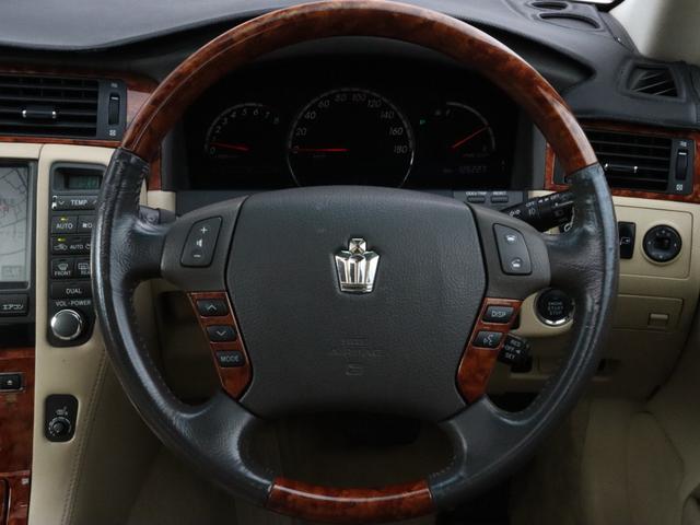 クラウン ロイヤルサルーン ベージュ本革シート サンルーフ カールソン20インチAW ローダウン 後期バンパー モデリスタフルエアロ シートヒーター(30枚目)