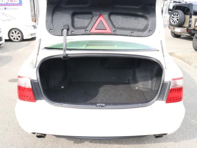 クラウン ロイヤルサルーン ベージュ本革シート サンルーフ カールソン20インチAW ローダウン 後期バンパー モデリスタフルエアロ シートヒーター(40枚目)