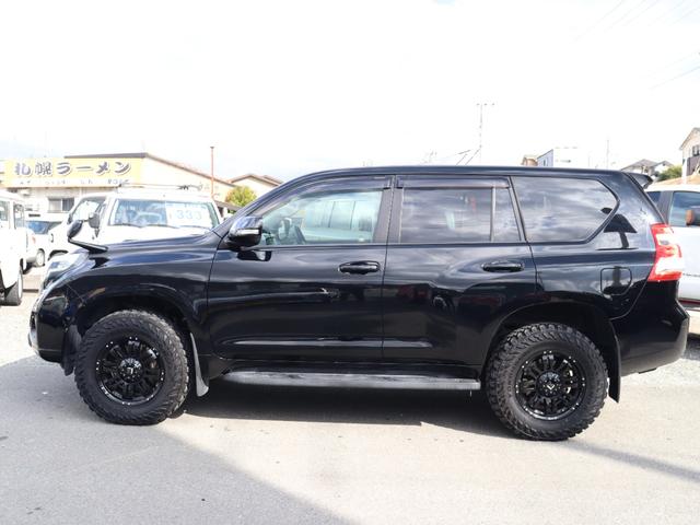 ランドクルーザープラド TX Lパッケージ TX-Lパッケージ 2.8ディーゼルターボ 黒革 パワーシート シートヒーター 社外17インチAW ジオランダー マッドタイヤ 釣り キャンプ 四駆 4WD(2枚目)