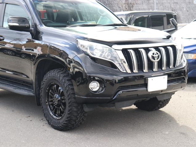 ランドクルーザープラド TX Lパッケージ TX-Lパッケージ 2.8ディーゼルターボ 黒革 パワーシート シートヒーター 社外17インチAW ジオランダー マッドタイヤ 釣り キャンプ 四駆 4WD(14枚目)