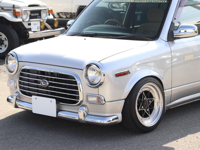 ミラジーノ ジーノ　ＮＡ　純正５速マニュアル車　当時物スターシャーク　ローダウン　マフラー　ローレルウィンカー　前後キャンバー（12枚目）