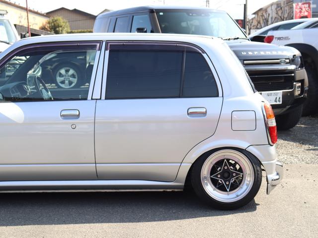 ミラジーノ ジーノ　ＮＡ　純正５速マニュアル車　当時物スターシャーク　ローダウン　マフラー　ローレルウィンカー　前後キャンバー（22枚目）