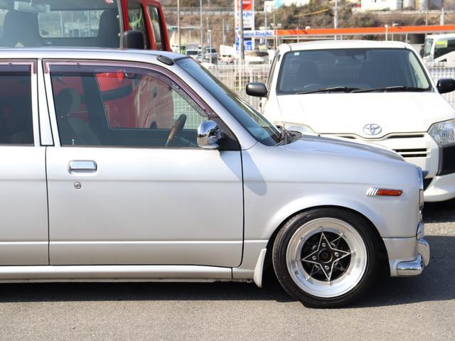 ミラジーノ ジーノ　ＮＡ　純正５速マニュアル車　当時物スターシャーク　ローダウン　マフラー　ローレルウィンカー　前後キャンバー（26枚目）