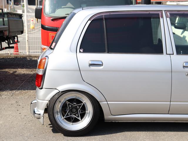 ミラジーノ ジーノ　ＮＡ　純正５速マニュアル車　当時物スターシャーク　ローダウン　マフラー　ローレルウィンカー　前後キャンバー（30枚目）