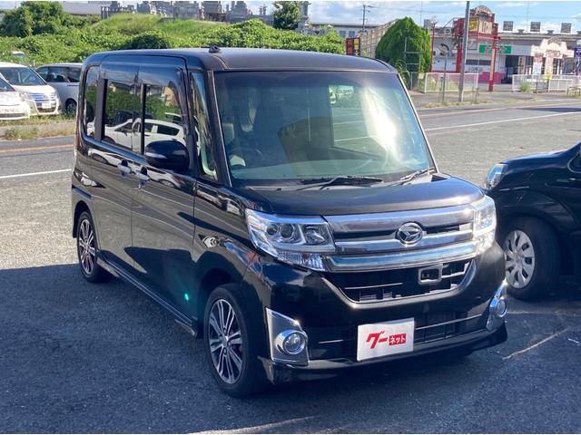 タント カスタムＲＳ　トップエディションＳＡ　ナビ地デジＴＶ　バックカメラ　スマートキー　両側電動スライドドア　パノラマオープンドア　ＥＴＣ　純正アルミ（3枚目）